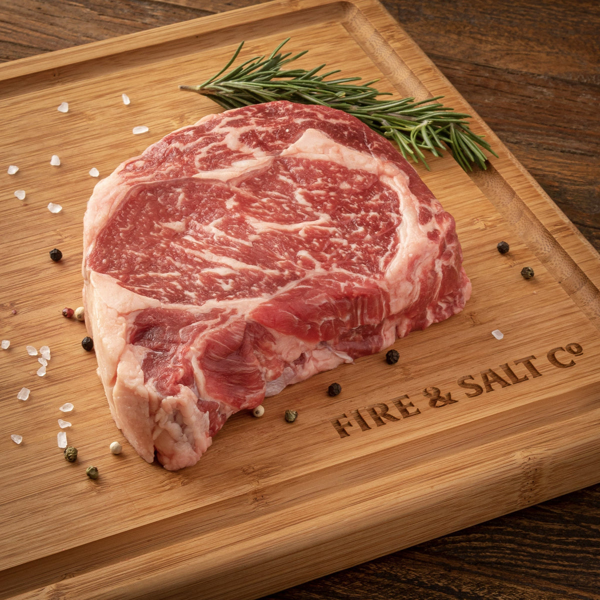 Smoked Ribeye with Wild Rosemary Olive Oil & Beef Rub